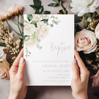 Roses blanches divines et Baptême de l'âge