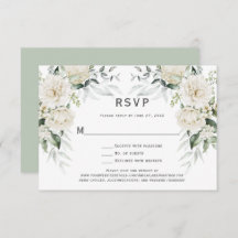 Roses blanches, Peonies Eucalyptus RSVP