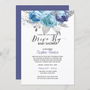 Invitation Roses bleus par