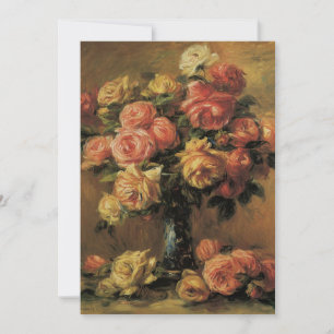Invitation Roses dans un vase de Renoir, Shower Floral de Mar