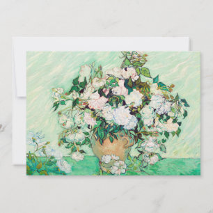 Invitation Roses de Still Life dans un vase par Vincent van G