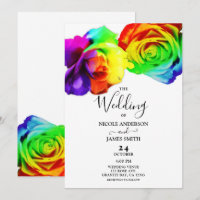 Roses Florales Bold Roses Arc-en-ciel Colorées Mar