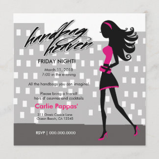 Invitation roses indien de la fille | de la ville 311-Stylish
