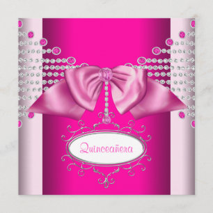 Invitation Roses indien Quinceanera d'arc de diamants