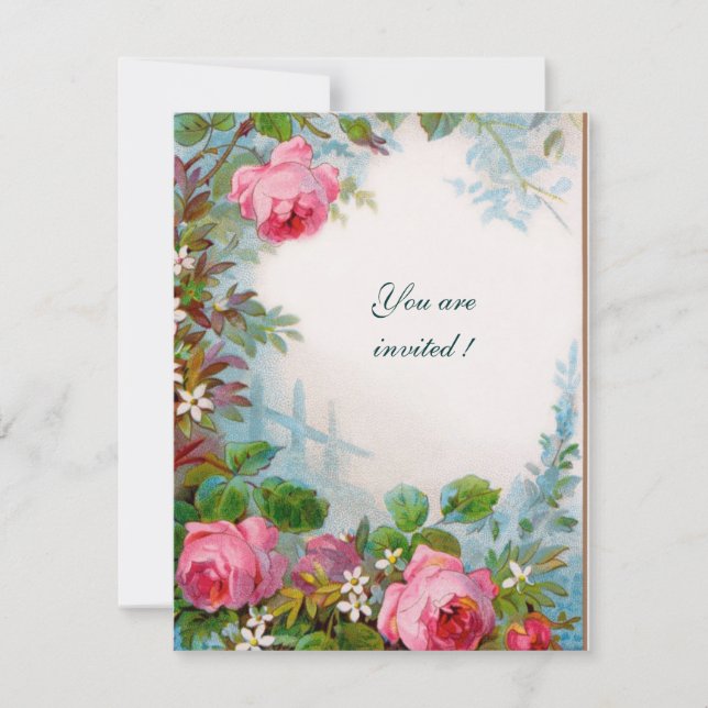 Invitation ROSES & JASMINS or (Devant)