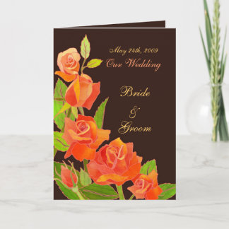Invitation Roses le jour de votre mariage