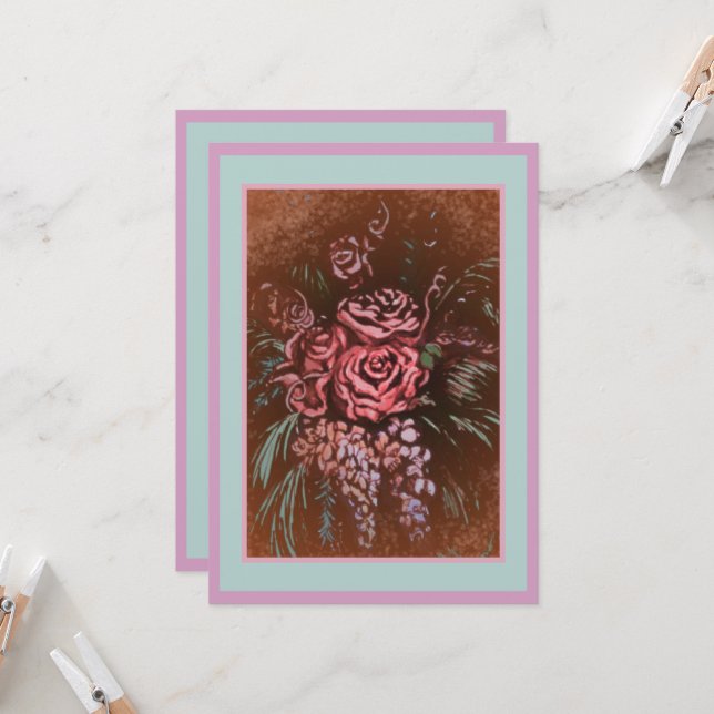 Invitation Roses Mémorables (Devant/Arrière en situation)