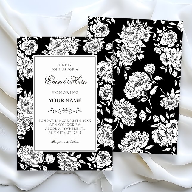Invitation roses noires (Créateur téléchargé)