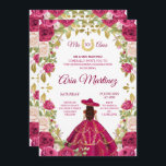 Invitation Roses roses rose fille mexicaine 15e anniversaire<br><div class="desc">Roses roses Mexicaine 15e anniversaire InvitationMis Quince Anos,  15e anniversaire</div>