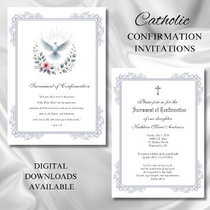Invitation Roses roses roses roses roses de la colombe cathol