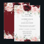 Invitation Roses roses roses roses roses roses roses rouges r<br><div class="desc">Personnalisez cette élégante invitation de mariage avec votre propre libellé facilement et rapidement, appuyez simplement sur le bouton customiser pour réorganiser et formater le style et le placement du texte. Cette invitation chic présente de belles aquarelles bordeaux, roses roses roses rousses et feuillage vert et doré. Objets correspondants disponibles en...</div>