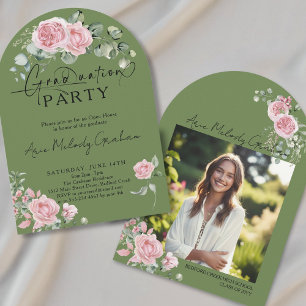 Invitation roses roses roses roses roses roses script photo r