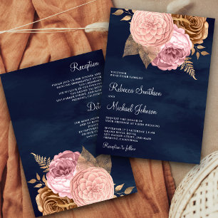 Invitation Roses roses roses Terre Marine Florale Tout en un 
