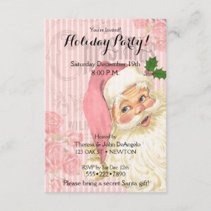 Invitation Roses roses rouges Saint-Nicolas victoriennes vint