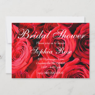 Invitation Roses rouges