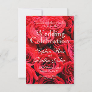 Invitation Roses rouges