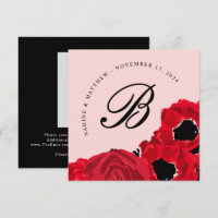 Roses rouges Abstraites et pavots Enregistrer la d