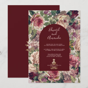 Invitation Roses victoriens et Arc de Bourgogne