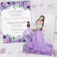 Roses Violettes Photo Floral Quinceanera