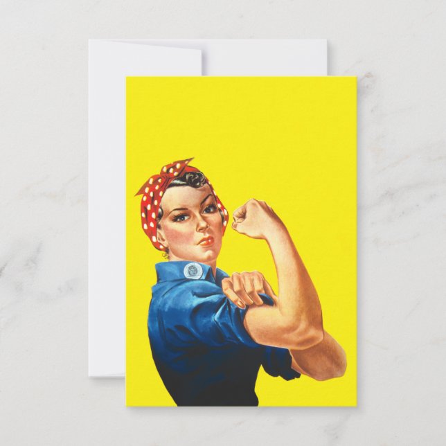 Invitation Rosie Le Riveter (Devant)