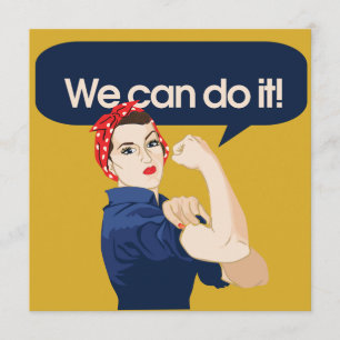Invitation Rosie Riveter Nous pouvons le faire