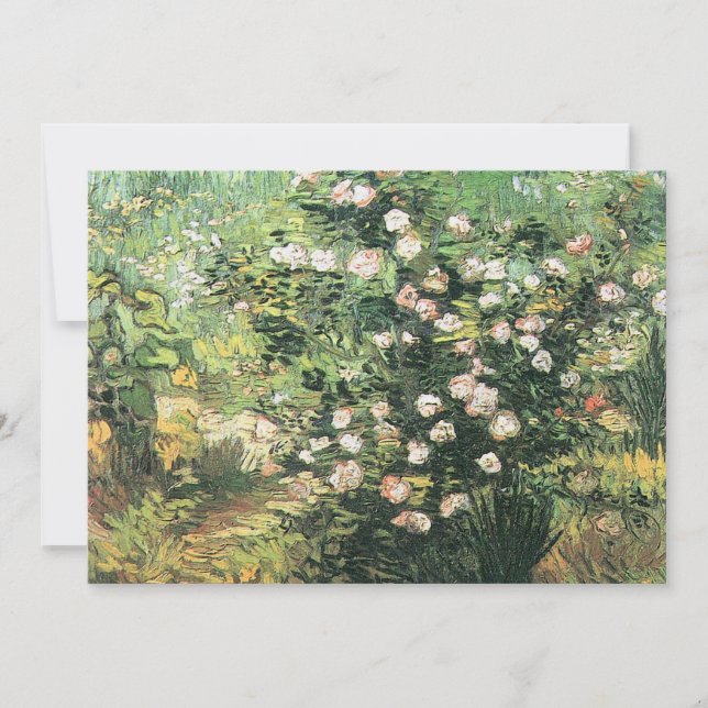 Invitation Rosier en Fleurs par Vincent van Gogh (Devant)
