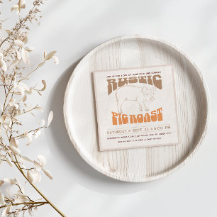 Invitation Rôti de porc rustique