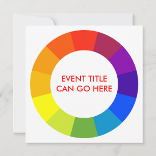 Invitation roue couleur