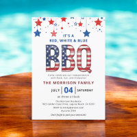 Rouge, Blanc, BBQ Bleu 4 juillet Indépendance