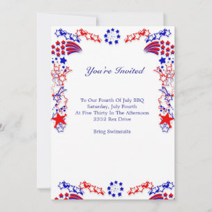 Invitation Rouge, Blanc & Bleu