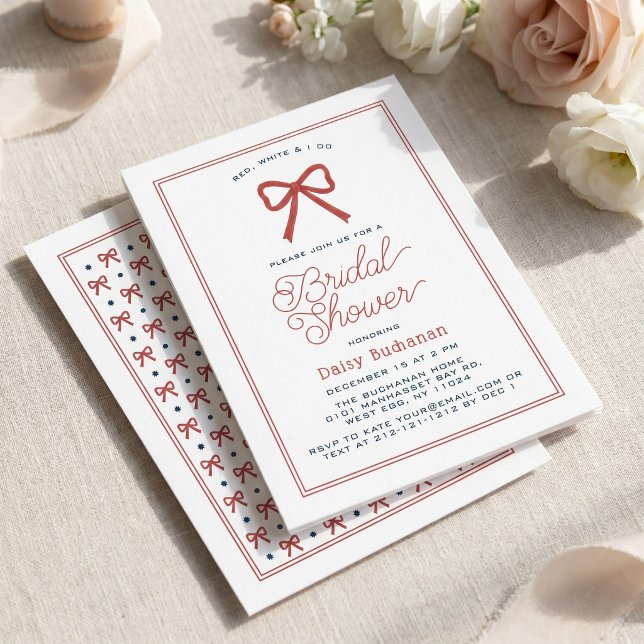 Invitation Rouge Blanc et je fais du thème rouge pour mariage (Créateur téléchargé)