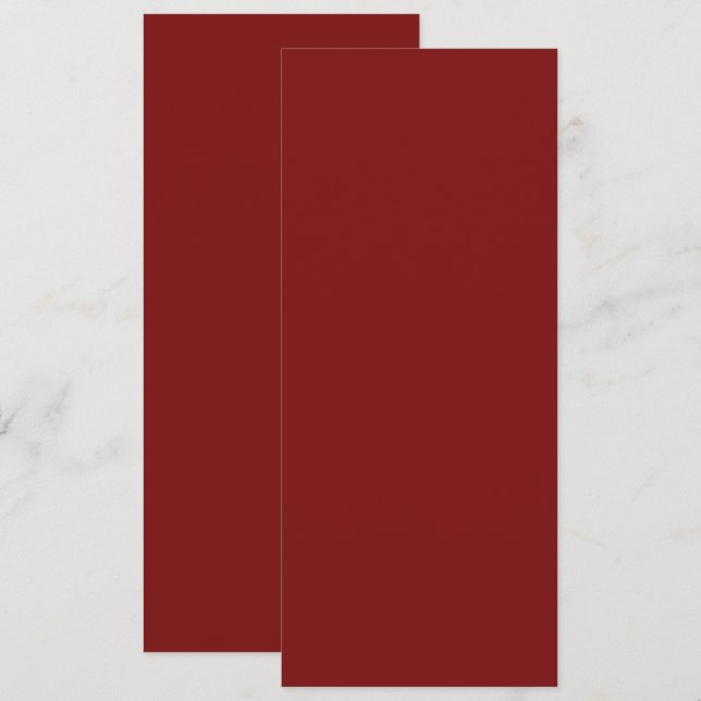 Invitation Rouge Clair de Lune (Devant / Derrière)