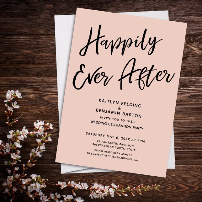 Invitation Rouge de fête décontractée d'après-mariage pour un (Créateur téléchargé)