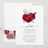 Rouge et Argent Mise à Jour Mariage Rose Vintage