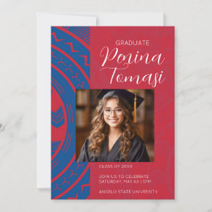 Invitation Rouge et bleu