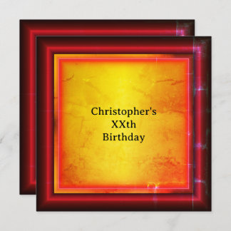 Invitation Rouge et jaune