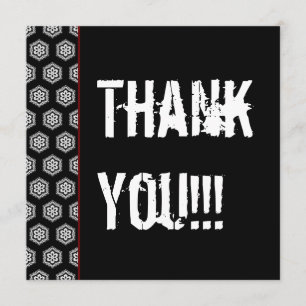 Invitation Rouge noir W1451 de 21ème fête de Merci