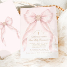Rouge pâle Ruban de Noël de la Première Communion
