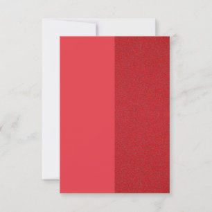 Invitation Rouge Personnalisée – Gauche Mat, Droit