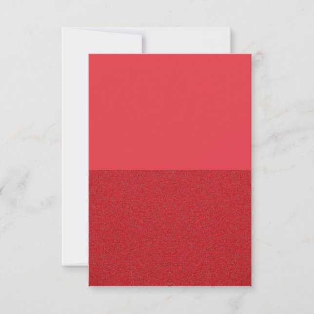 Invitation Rouge Tomate – Design Personnalisé Mat  (Devant)