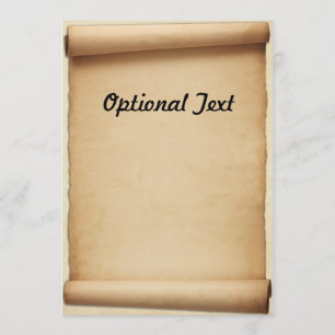 Invitation Rouleau de proclamation de parchemin