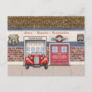 Invitation Route 66 - Voitures Vintage-