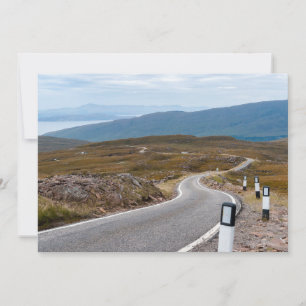 Invitation Route à voie unique étroite West Highlands