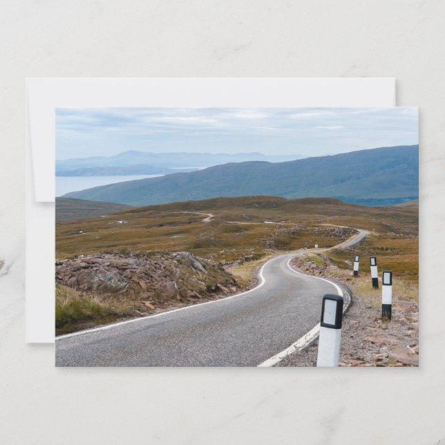 Invitation Route à voie unique étroite West Highlands (Devant)