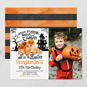 Invitation Route d'Halloween