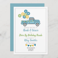 Route Par Anniversaire Social Distance Blue Truck