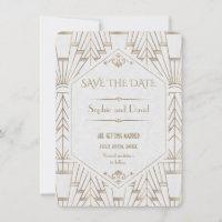 Royal Blanc Or Gatsby Save The Date