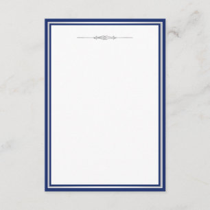 Invitation Royal Blue Damask