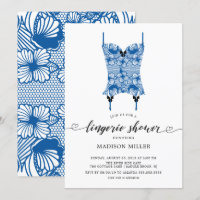 Royal Blue Lace Corset Bridal Lingerie Douche
