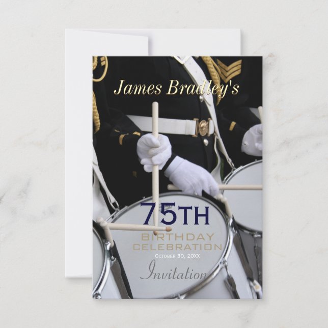 Invitation Royal British Band 75e anniversaire (Devant)